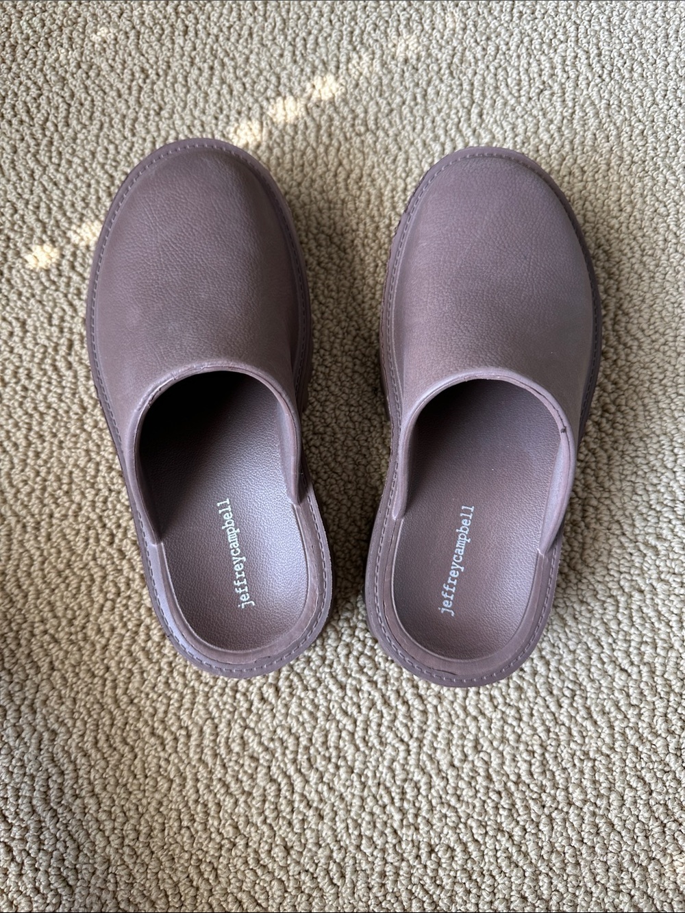 Jeffery Campbell Brown clogs size 8 - Picture 2 of 4